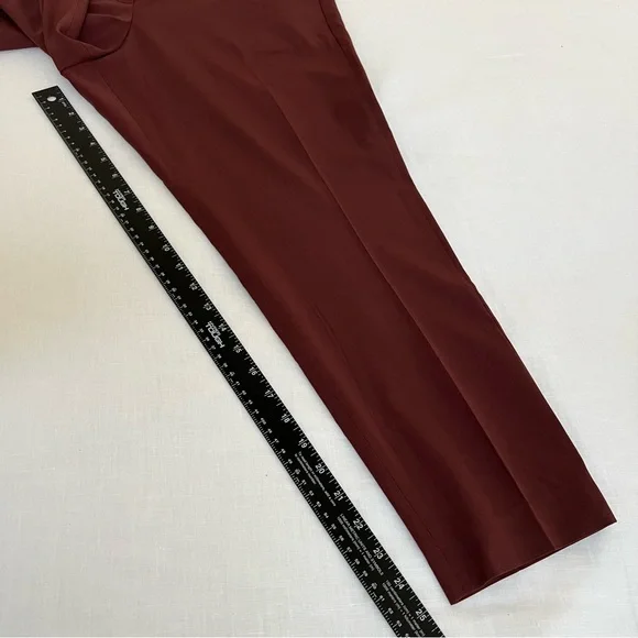Brunello Cucinelli 6 Maroon Burgundy Red Wool Women’s Pants - Picture 6 of 9